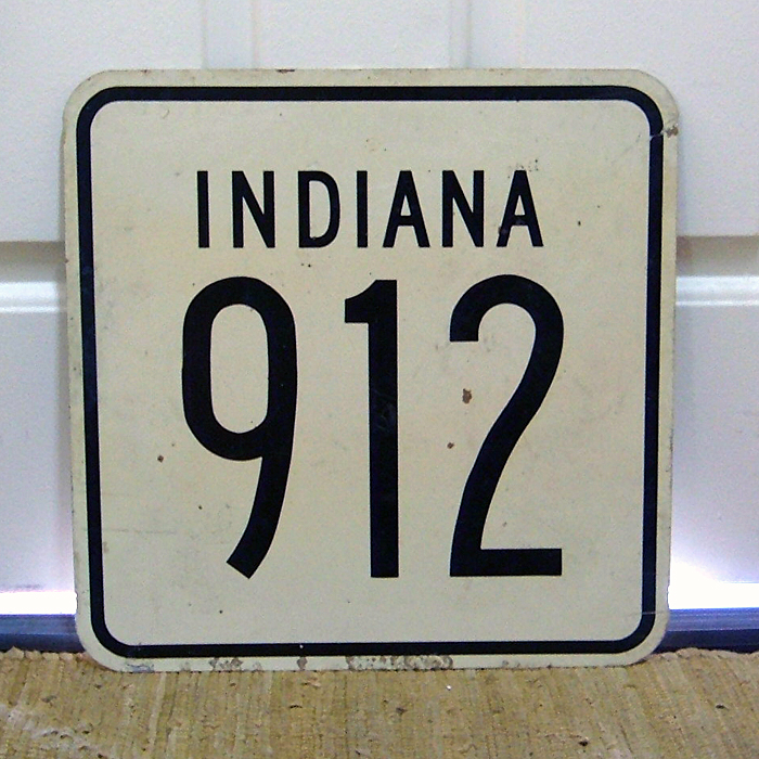 Indiana State Highway 912 sign.