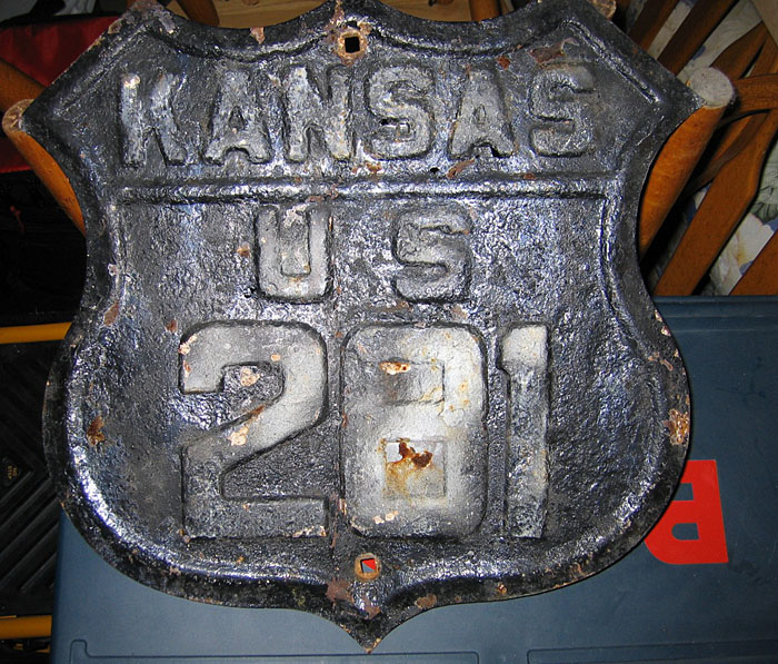 Kansas - U.S. Highway 281 and State Highway 18 sign.