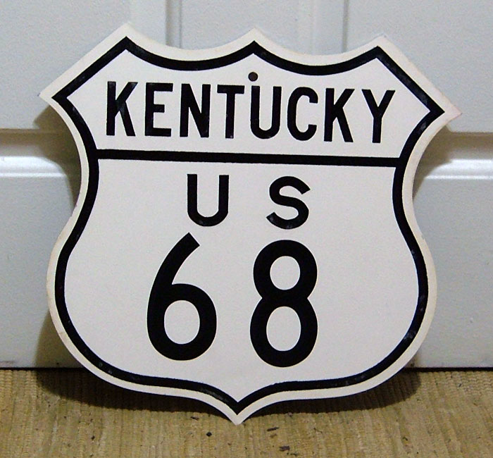 Kentucky U.S. Highway 68 sign.