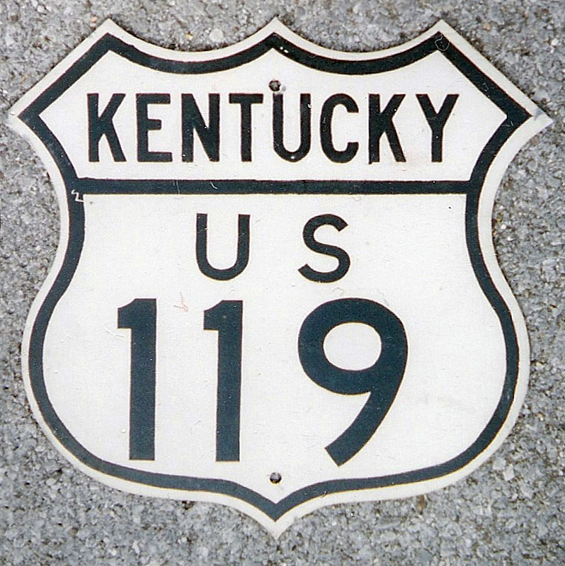 Kentucky U.S. Highway 119 sign.
