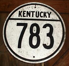 Kentucky State Highway 783 sign.