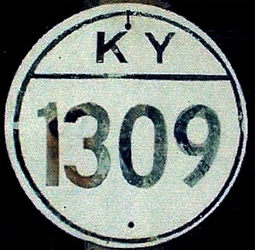 Kentucky State Highway 1309 sign.