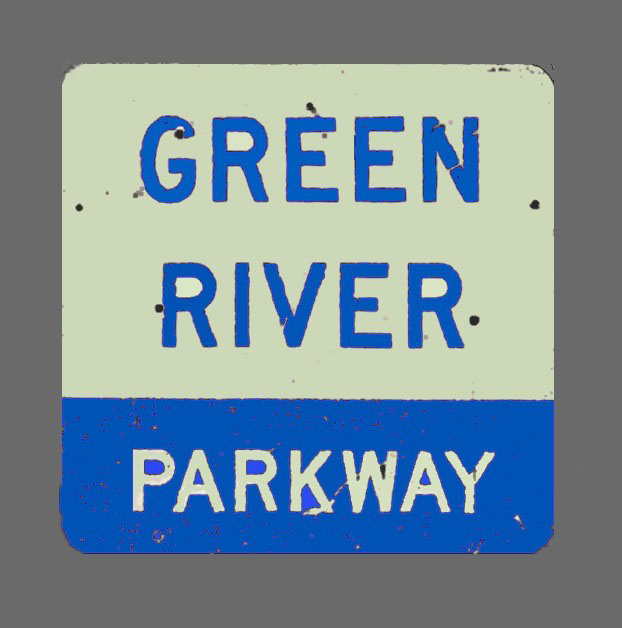 Kentucky Green River Parkway sign.