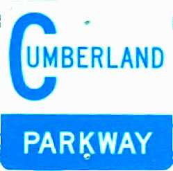 Kentucky Cumberland Parkway sign.