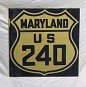 Maryland U.S. Highway 240 sign.
