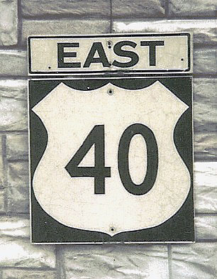 Maryland U.S. Highway 40 sign.