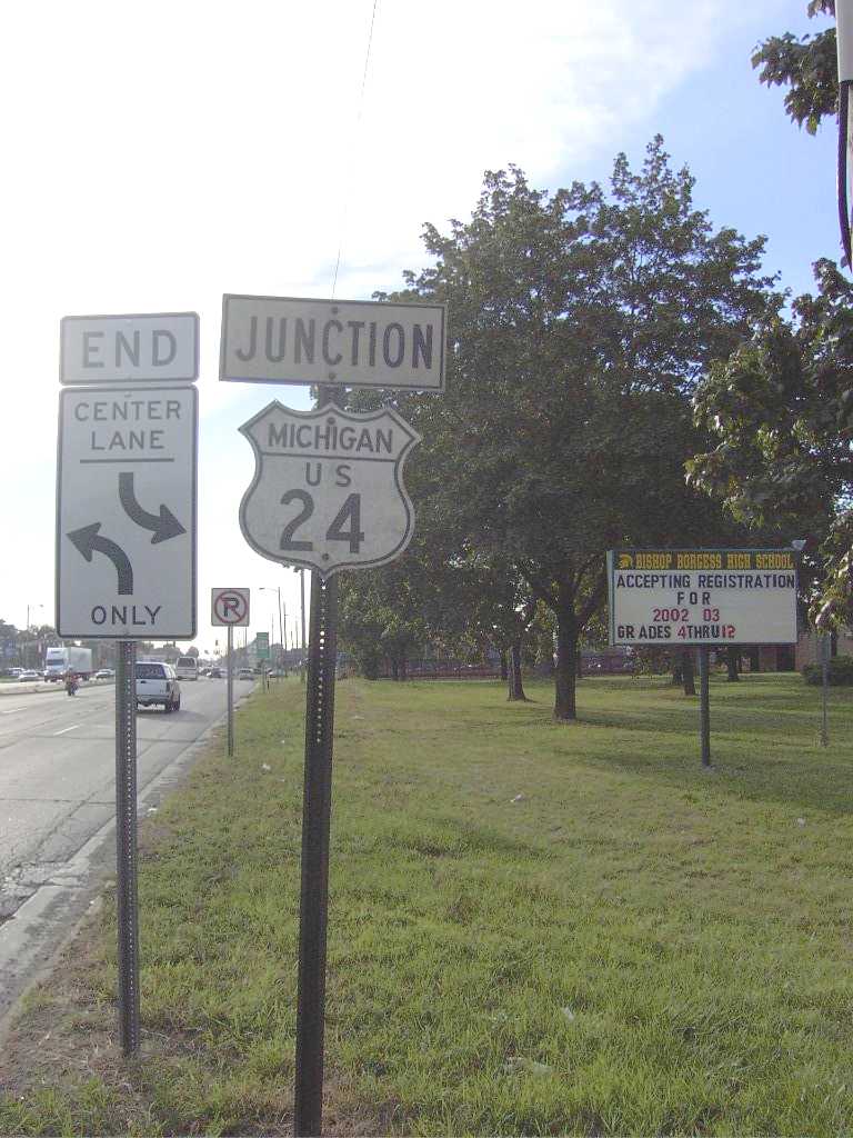 Michigan U.S. Highway 24 sign.