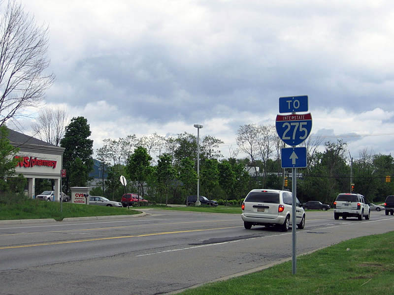 Michigan Interstate 275 sign.