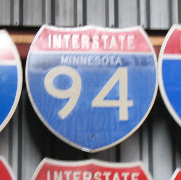 Minnesota Interstate 94 sign.
