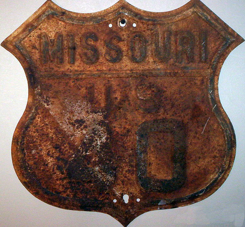 Missouri U.S. Highway 40 sign.