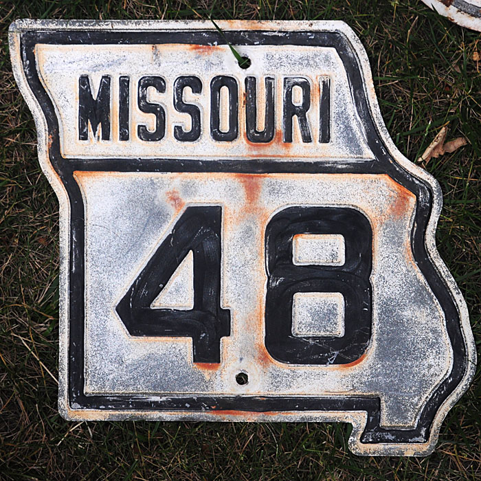 Missouri State Highway 48 sign.