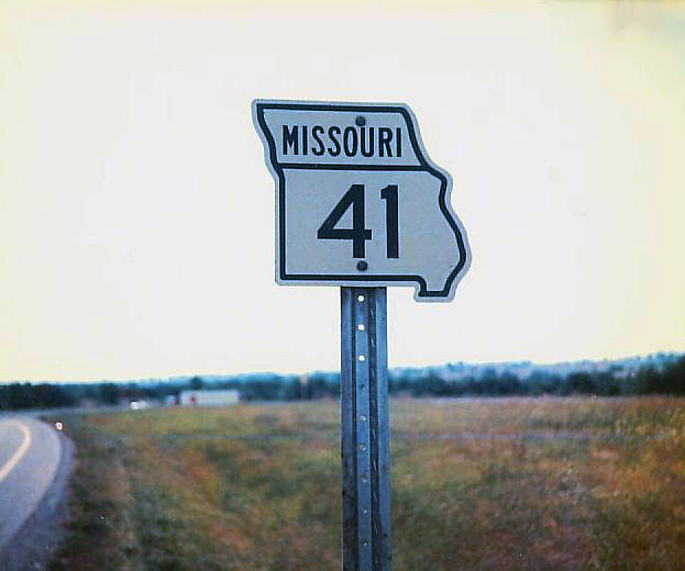 Missouri State Highway 41 sign.