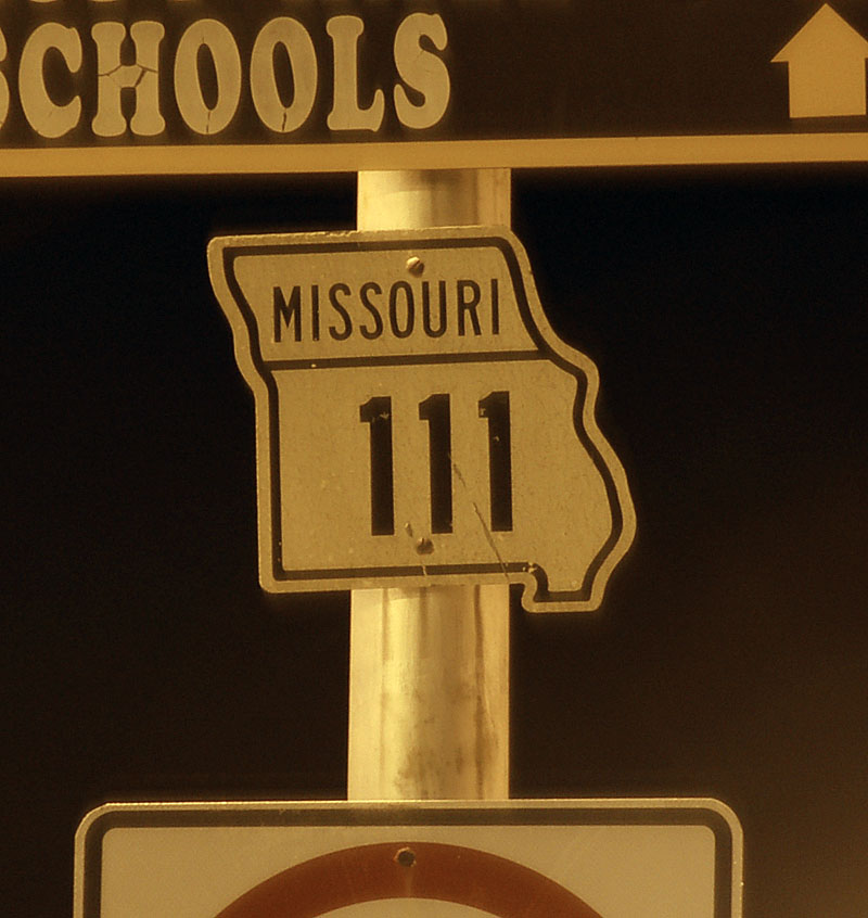 Missouri State Highway 111 sign.