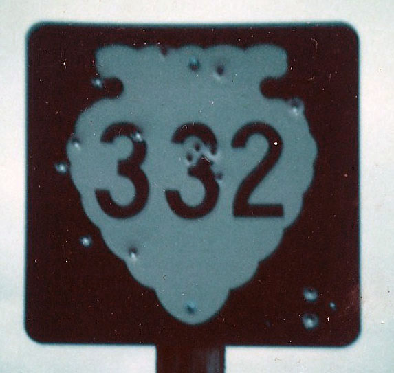 Montana state secondary highway 332 sign.
