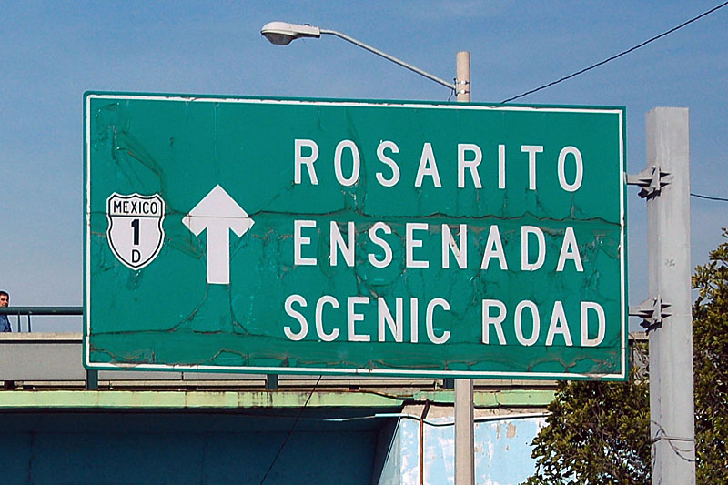 Mexico Federal Toll Road 1 sign.