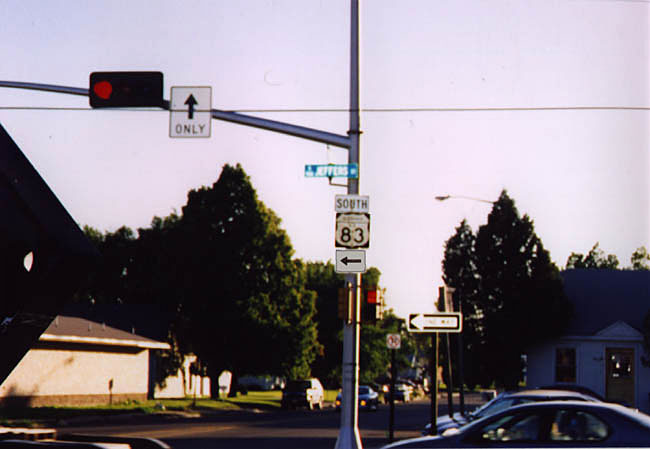 Nebraska U.S. Highway 83 sign.