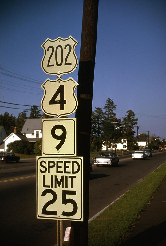 New Hampshire - State Highway 9, U.S. Highway 4, and U.S. Highway 202 sign.