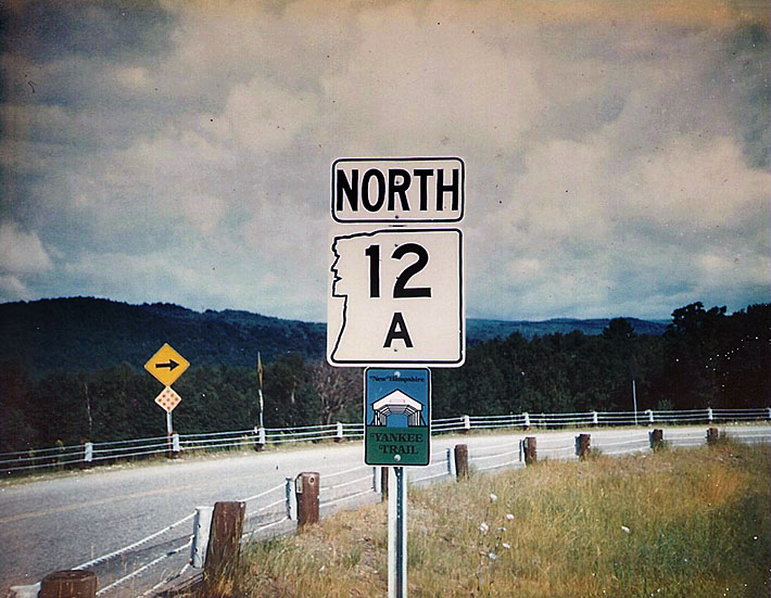 New Hampshire -  12 and State Highway 12 sign.