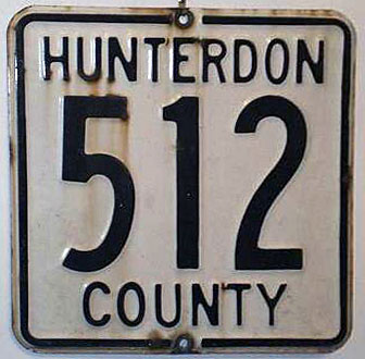New Jersey Hunterdon County route 512 sign.