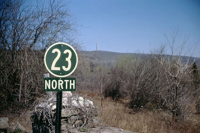 New Jersey State Highway 23 sign.