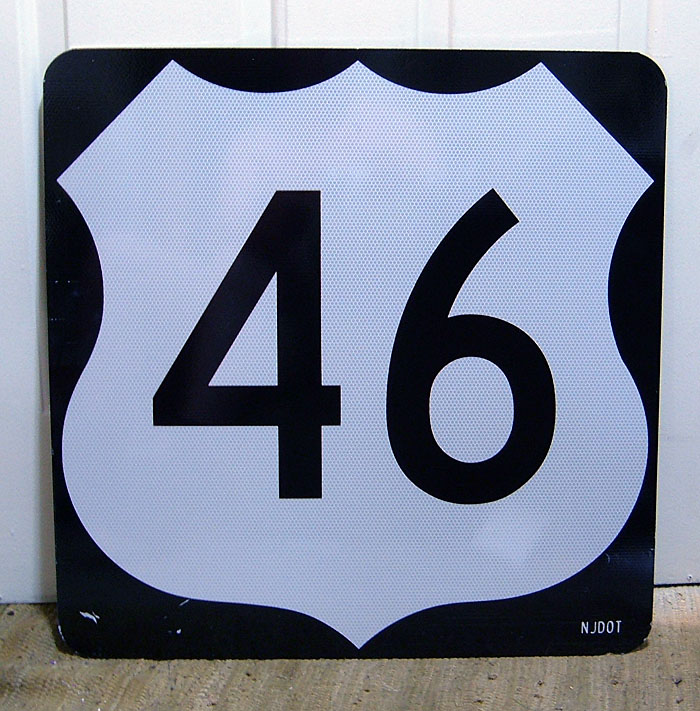 New Jersey U.S. Highway 46 sign.