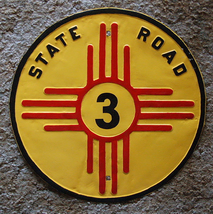 New Mexico State Highway 3 sign.