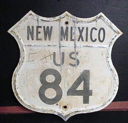 New Mexico U.S. Highway 84 sign.