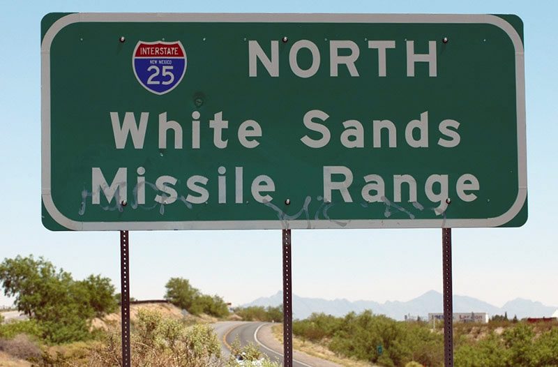 New Mexico Interstate 25 sign.
