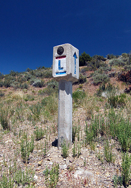 Nevada Lincoln Highway sign.