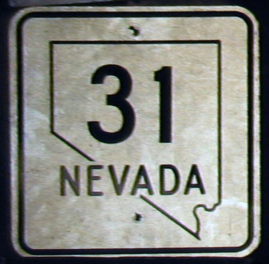 Nevada State Highway 31 sign.