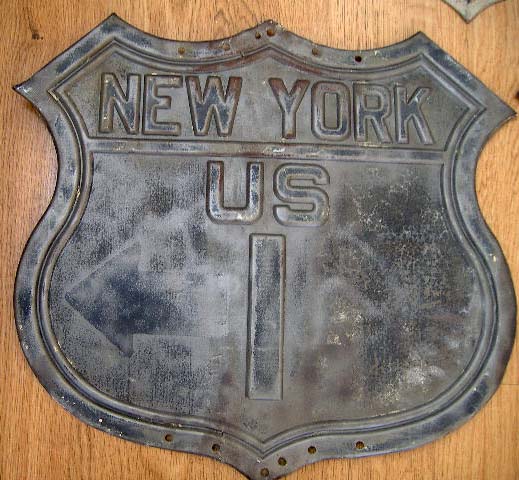 New York U.S. Highway 1 sign.