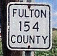 New York Fulton County route 154 sign.