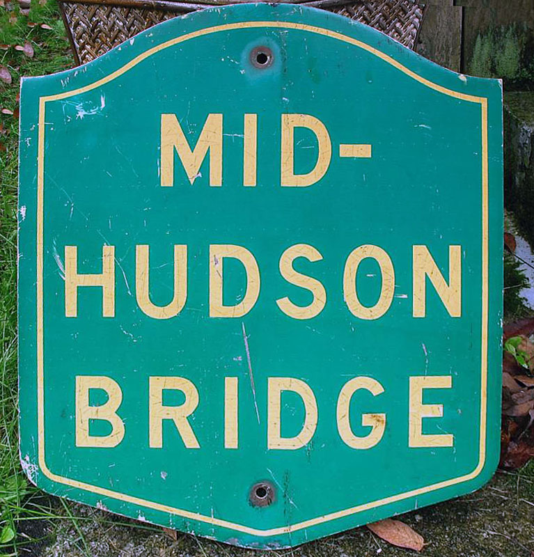 New York Mid-Hudson Bridge sign.