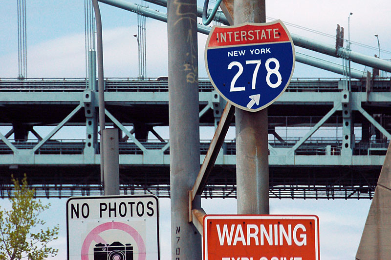 New York Interstate 278 sign.
