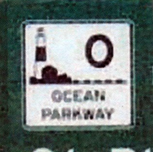 New York Ocean Parkway sign.