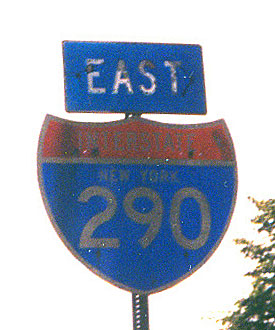 New York Interstate 290 sign.