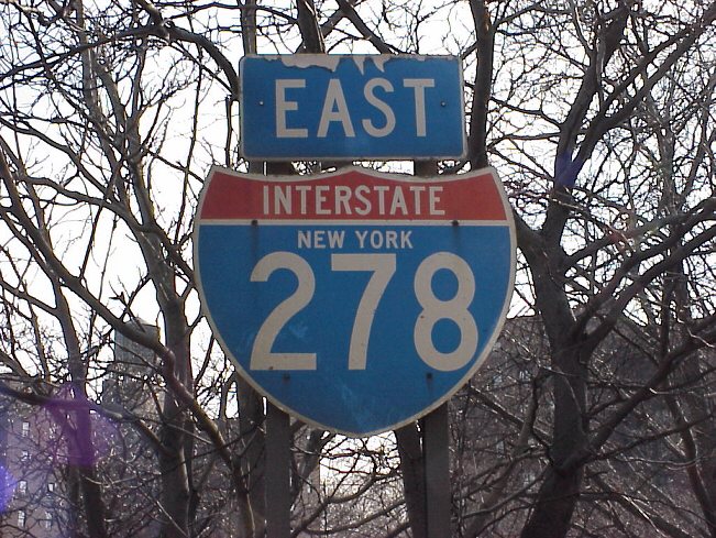 New York Interstate 278 sign.