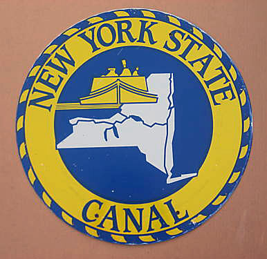 New York New York State Canal sign.