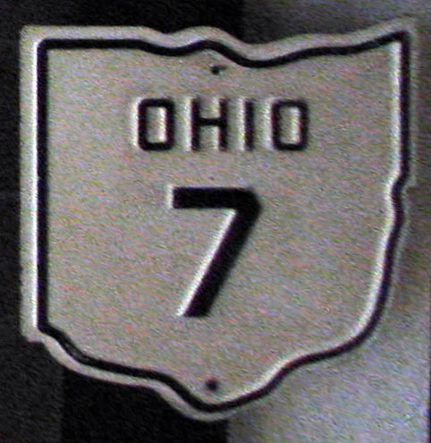 Ohio State Highway 7 sign.