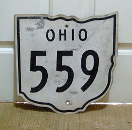 Ohio State Highway 559 sign.