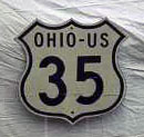 Ohio U.S. Highway 35 sign.