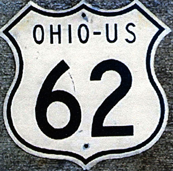 Ohio U.S. Highway 62 sign.