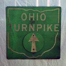 Ohio Ohio Turnpike sign.