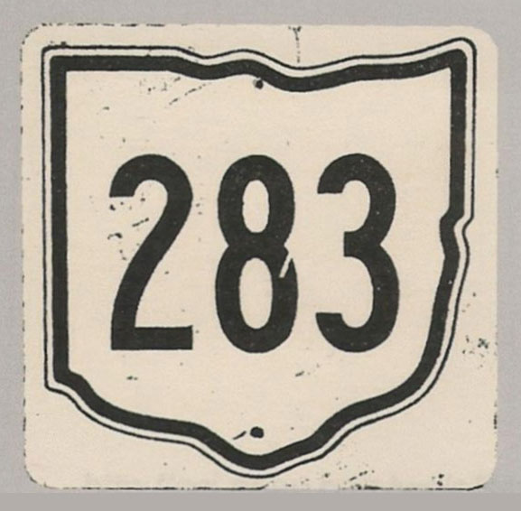 Ohio State Highway 283 sign.