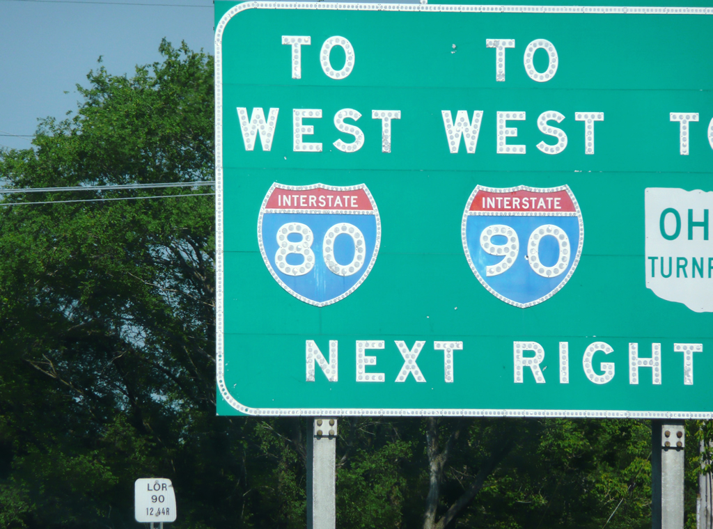 Ohio ohio turnpike sign.