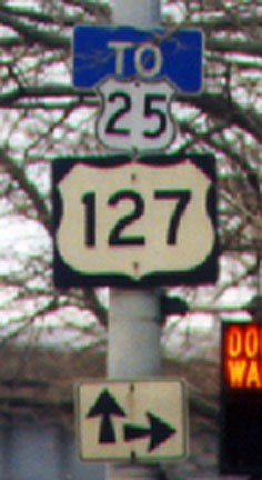 Ohio - U.S. Highway 25 and U.S. Highway 127 sign.