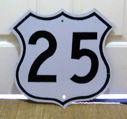 Ohio U.S. Highway 25 sign.