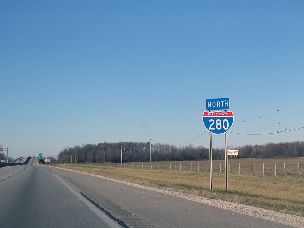 Ohio Interstate 280 sign.