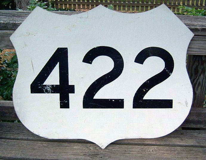 Ohio U.S. Highway 422 sign.