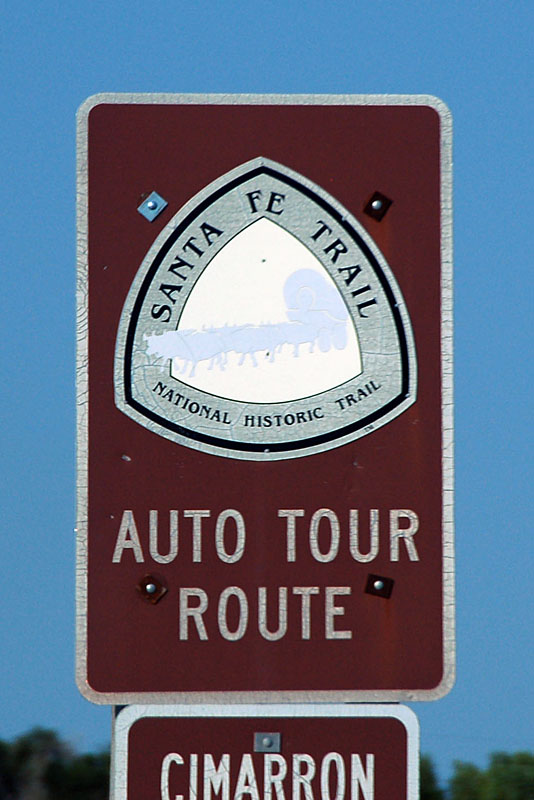 Oklahoma Santa Fe Trail sign.